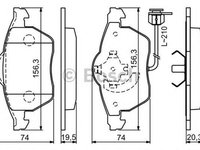 Placute frana AUDI A4 Avant 8ED B7 BOSCH 0986494050