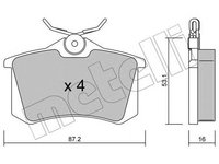 Placute frana AUDI A4 Avant 8ED B7 METELLI 2201002