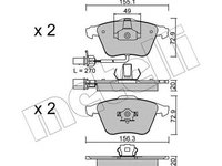 Placute frana AUDI A4 Avant 8ED B7 METELLI 2205491