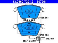 Placute frana AUDI A4 Cabriolet 8H7 B6 8HE B7 ATE 13046072012