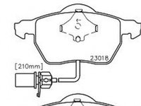 Placute frana AUDI A4 Cabriolet 8H7 B6 8HE B7 TEXTAR 2301881