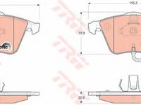 Placute frana AUDI A6 4F2 C6 TRW GDB1659