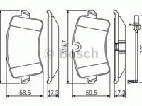 Placute frana AUDI A6 Allroad 4GH 4GJ BOSCH 0986494488