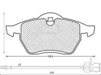 Placute frana AUDI A6 Avant 4A C4 MAGNETI MARELLI 430216170311