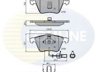 Placute frana AUDI A6 Avant 4B5 C5 COMLINE CBP11200