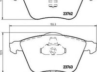 Placute frana AUDI A6 Avant 4B5 C5 HELLA 8DB355009141