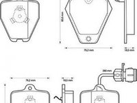 Placute frana AUDI A6 Avant 4B5 C5 JURID 571983J