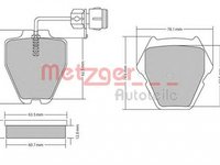 Placute frana AUDI A6 Avant 4B5 C5 METZGER 1170231