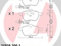 Placute frana AUDI A6 Avant 4B5 C5 ZIMMERMANN 219382001