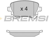 Placute frana AUDI A6 Avant 4F5 C6 BREMSI BP3130