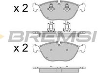 Placute frana AUDI A8 4D2 4D8 BREMSI BP3571