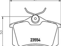 Placute frana AUDI A8 4D2 4D8 HELLA 8DB355018111