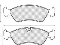 Placute frana AUDI A8 4D2 4D8 MAGNETI MARELLI 430216170397