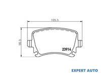 Placute frana Audi AUDI A4 Cabriolet (8H7, B6, 8HE, B7) 2002-2009 #2 03692