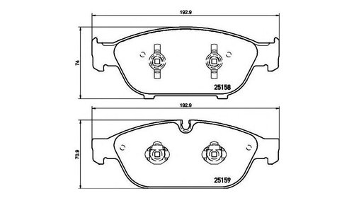 Placute frana Audi AUDI A6 Avant (4G5, C7, 4G