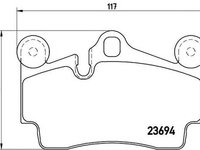 Placute frana AUDI Q7 4L BREMBO P85070