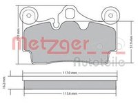 Placute frana AUDI Q7 4L METZGER 1170191