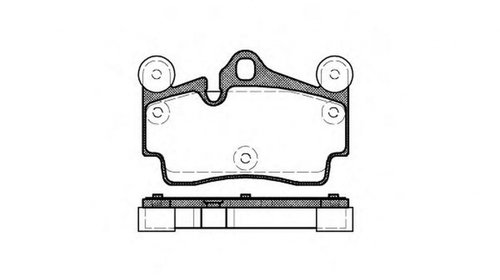 Placute frana AUDI Q7 4L ROADHOUSE 2996