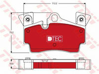 Placute frana AUDI Q7 4L TRW GDB1652DTE PieseDeTop