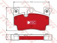 Placute frana AUDI Q7 4L TRW GDB1652DTE