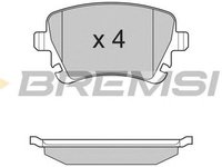 Placute frana AUDI TT Roadster 8J9 BREMSI BP3130