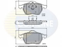 Placute frana AUDI TT Roadster 8N9 COMLINE CBP01092