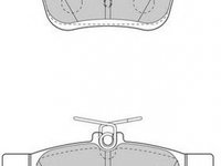 Placute frana AUDI TT Roadster FV9 WAGNER WBP25008A