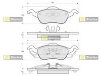 Placute frana BD S075 STARLINE pentru Ford Focus