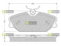 Placute frana BD S084 STARLINE pentru Renault Laguna Renault Megane Renault Safrane Renault ScEnic