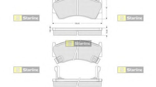 Placute frana BD S139 STARLINE pentru Nissan 