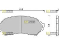 Placute frana BD S421 STARLINE pentru Mazda 323 Mazda Etude Mazda Familia