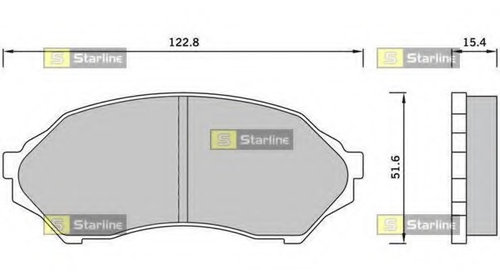 Placute frana BD S421 STARLINE pentru Mazda 3