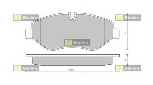 Placute frana BD S426 STARLINE pentru Mercede