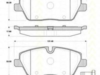 Placute frana BMW 1 Cabriolet E88 TRISCAN 811011028