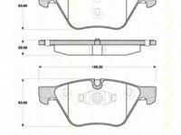 Placute frana BMW 1 Cabriolet E88 TRISCAN 811011029