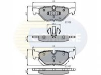 Placute frana BMW 1 cupe E82 COMLINE CBP01708