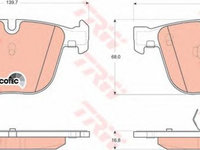 Placute frana BMW 1 cupe E82 TRW GDB1502 PieseDeTop