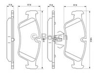 Placute frana BMW 1 E87 BOSCH 0986494096