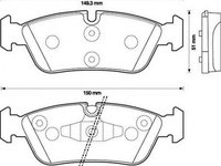 Placute frana BMW 1 E87 JURID 573138JAS