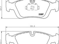 Placute frana BMW 3 Cabriolet E36 TEXTAR 2328702