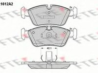 Placute frana BMW 3 cupe E36 FTE BL1612A2