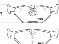 Placute frana BMW 3 E46 BREMBO P06025