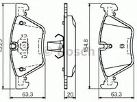 Placute frana BMW 3 E90 BOSCH 0986494118