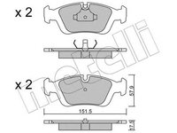 Placute frana BMW 3 Touring E36 METELLI 2201240