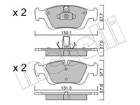 Placute frana BMW 3 Touring E46 METELLI 2203120