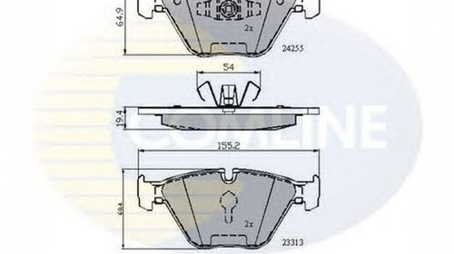 Placute frana BMW 3 Touring E91 COMLINE CBP01