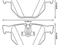 Placute frana BMW 5 E60 JURID 573224JC