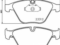 Placute frana BMW 5 E60 TEXTAR 2331282