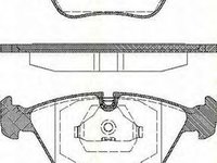 Placute frana BMW 5 Touring E34 TRISCAN 811011898