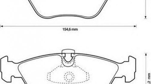 Placute frana BMW 5 Touring E39 JURID 573002J